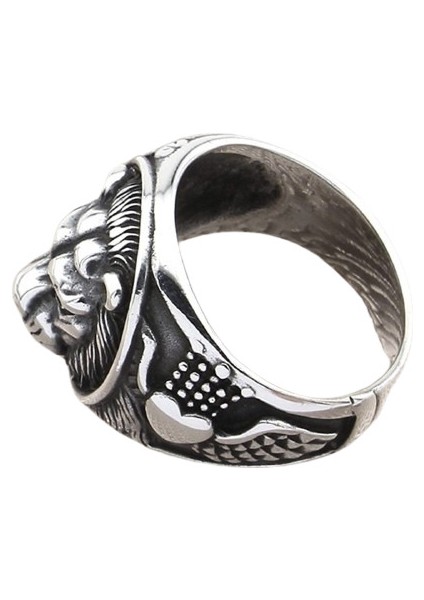 Erkek Yüzük Gümüş 925 Motorcu Aslan modelleri