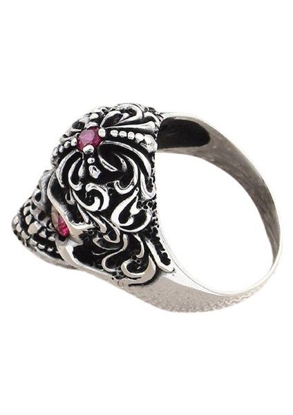 Erkek Yüzük Gümüş 925 Motorcu Kurukafa modelleri