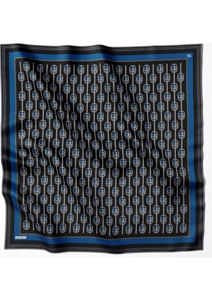 Twill Ipek Eşarp Siyah, Saks, Gri 8822-51 fiyatları