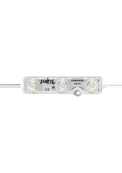 Signage Reklam Modülü ve Mercek Samsung LED Soğuk Beyaz 6500K 0.75W 12V (50 Adet)
