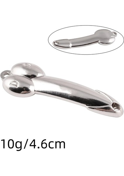 N14-10G Şerit Stili 1 Adet Dd Metal Kaşık Balıkçılık Cazibesi Tiz Kanca 7g 10G 15G 20G Gümüş Altın Metal Sequerbait Tiz Kanca Sert Yem Takımı (Yurt Dışından)