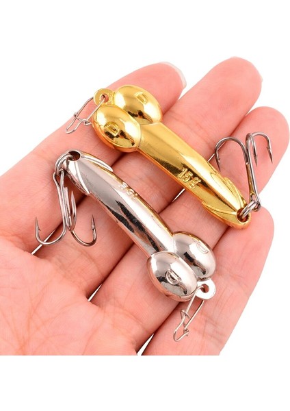 N14-10G Şerit Stili 1 Adet Dd Metal Kaşık Balıkçılık Cazibesi Tiz Kanca 7g 10G 15G 20G Gümüş Altın Metal Sequerbait Tiz Kanca Sert Yem Takımı (Yurt Dışından) fiyatları