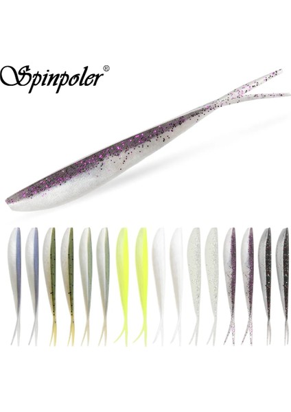 Renk-B Tarzı 8cm 1.7g Spinpoler Yumuşak Swimbait Balık Tutma Lures Pislik Shad Minnow Damla Shot Cazibesi Bas Yemi Shad Yem Bas Için Alabalık Pike Walleye (Yurt Dışından) fiyatları