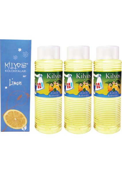 Limon Kolonyası Kutulu 500ML x 3 Adet