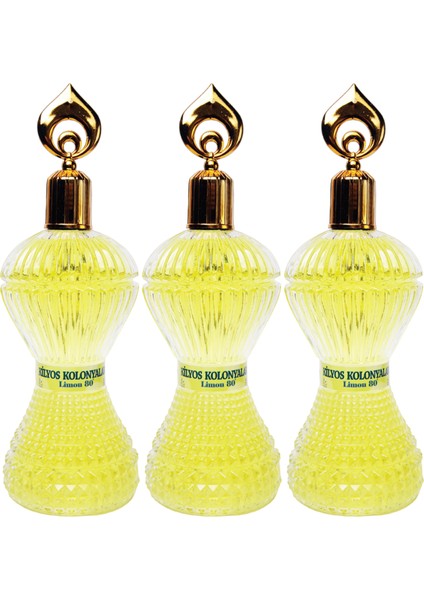 Limon Kolonyası Cam Şişe 400ML x 3 Adet