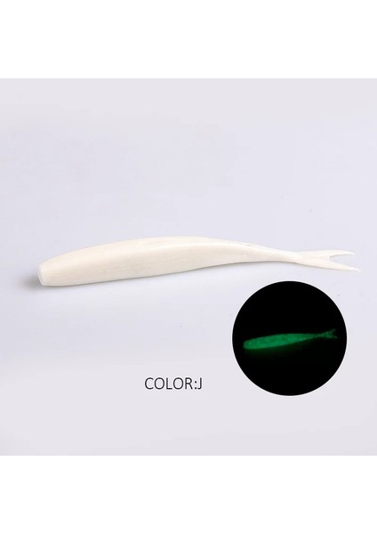 J Tarzı 75MM 15 Adet 2019 Yeni Supercontinent Hp Minnow Küçük Yumuşak Kalamar Kuyruğu Fmm Yol Yumuşak Yem 1.8g Günaha Çatal Kuyruk Yumuşak Yem (Yurt Dışından)