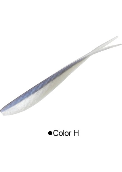 Renk-H Tarzı 10CM 4.5g Spinpoler Yumuşak Swimbait Balık Tutma Lures Pislik Shad Minnow Damla Shot Cazibesi Bas Yemi Shad Yem Bas Için Alabalık Pike Walleye (Yurt Dışından)