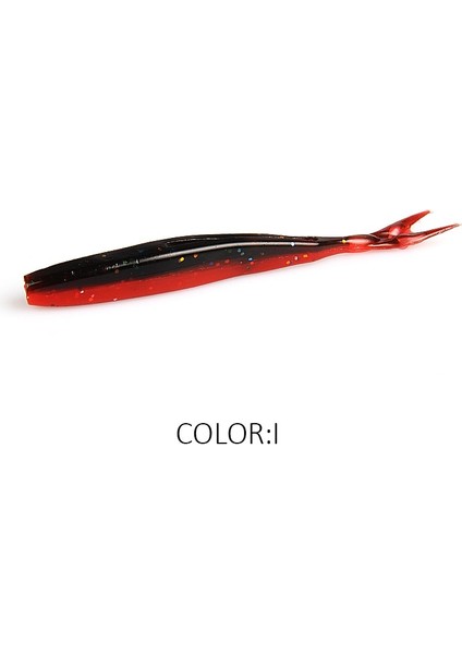 Ben Stil 75MM 15 Adet 2019 Yeni Supercontinent Hp Minnow Küçük Yumuşak Kalamar Kuyruğu Fmm Yol Yumuşak Yem 1.8g Günaha Çatal Kuyruk Yumuşak Yem (Yurt Dışından)