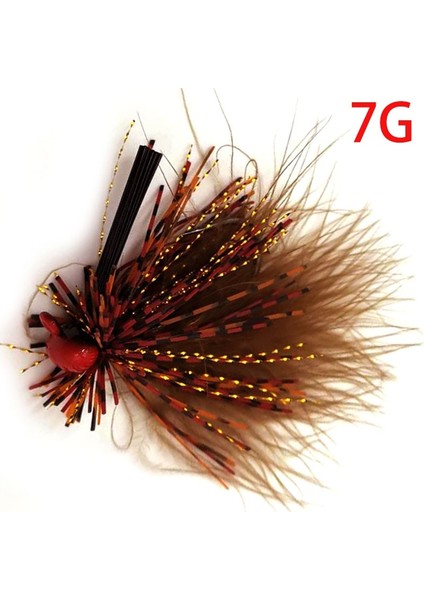 25 Kırmızı 7g Tarzı Jonstar 13GGG Er Yem Balıkçılık Cazibesi Bas Jig Sohbet Yem Buzzbait Wobbler Pike Walleye Için Kauçuk Etek (Yurt Dışından)