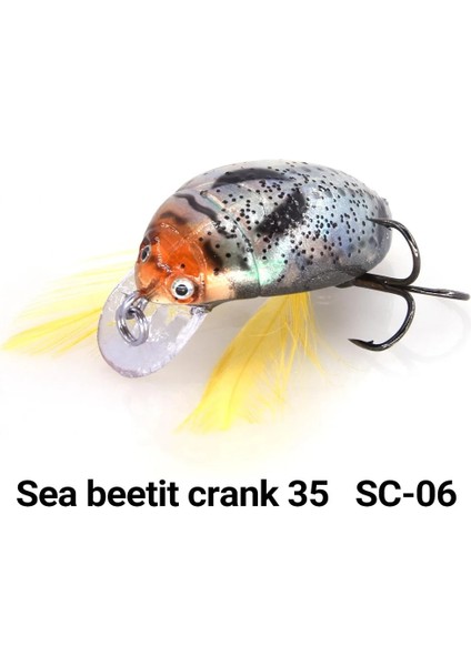 Sc-06 Stili Makebass Yapay Böcek Balık Tutma Yemi Böcek Balıkçılık Cazibeleri Deniz Pancarı Krank 35 Bas Sert Yem Olta Takımı Cazibesi Yem (Yurt Dışından)