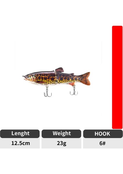 Küçük 383 Tarzı 2 Bölüm Planör Yem Çok Eklemli Balıkçılık Cazibesi Tuzlu Su Balıkçılığı Için Li Swimbait Cazibesi Bölüm Swimbait Hardlure (Yurt Dışından)