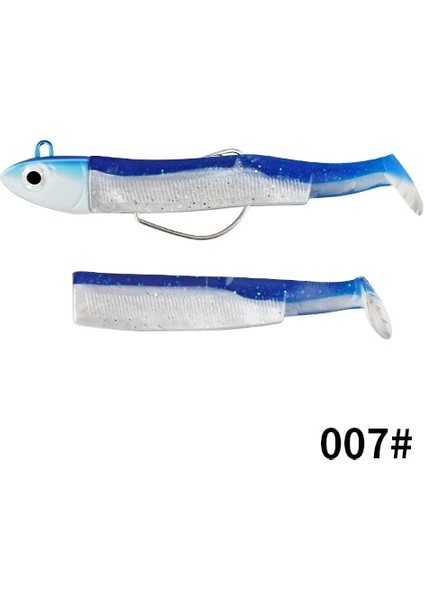 Cb 007 Tarzı Kafa 5g-Gövde 7cm Ftk Yumuşak Siyah Minnow Jig Kafası 5g 12G 25G Balıkçılık Cazibesi Wobblers Jig Kafası Silikon Yemler Krank Kancası Jig Bass Pike Zander (Yurt Dışından)
