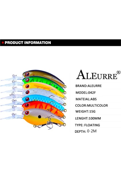 F042-2 Stili Rankbait Balıkçılık Wobblers 14G 10CM Yapay Krank Yem Bas Balıkçılık Cazibesi Pike Trolling Pesca Sazan Olta Takımı (Yurt Dışından) fırsatları