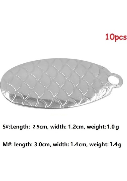 G Tarzı M Beden 5-Lot Water Drop Noise Piece Dıy Minnow Vıb Popper Bearded Man Fishing Lure Willow Blades Sequin Noise Spooer (Yurt Dışından)