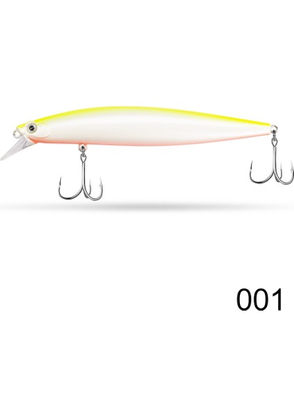 120MM-001 Stili D1 Askıya Alma Balıkçılık Cazibesi Assassin Minnow Gg Sessiz Wobbler Işıltılı Tuzlu Deniz Balığı Levrek Balığı (Yurt Dışından)