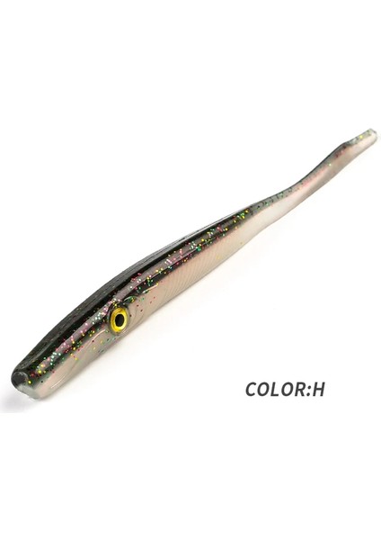 H Tarzı 125MM 6 Adet Bearkıng Olta Takımı Çılgın Sümüklüböcek Yumuşak Balıkçılık Cazibesi Levrek Yapay Yem Silikon Solucan Shad Yılan Balığı Needfish (Yurt Dışından)