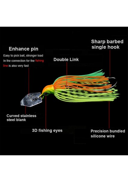 14 Sarı 16G Tarzı Jonstar 13GGG Er Yem Balıkçılık Cazibesi Bas Jig Sohbet Yem Buzzbait Wobbler Pike Walleye Için Kauçuk Etek (Yurt Dışından) fırsatları