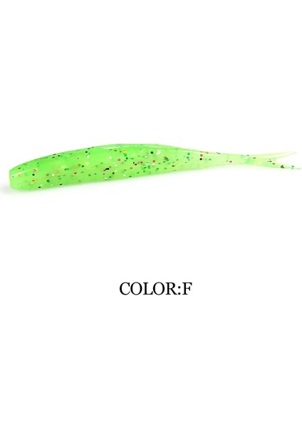 F Stili 75MM 15 Adet 2019 Yeni Supercontinent Hp Minnow Küçük Yumuşak Kalamar Kuyruğu Fmm Yol Yumuşak Yem 1.8g Günaha Çatal Kuyruk Yumuşak Yem (Yurt Dışından)