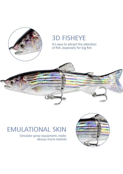 Büyük 363 Stili 2 Bölüm Planör Yem Çok Eklemli Balıkçılık Cazibesi Tuzlu Su Balıkçılığı Için Li Swimbait Cazibesi Bölüm Swimbait Hardlure (Yurt Dışından) fırsatları