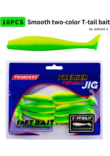 Renk A-10 Adet Stili 55MM-1.2G Proberoad Balıkçılık Yemleri Yumuşak Yemler mm Silikon Wobbler Yemler Sazan Bas Balıkçılık Yumuşak Yemler Yapay Turna Yemi (Yurt Dışından)