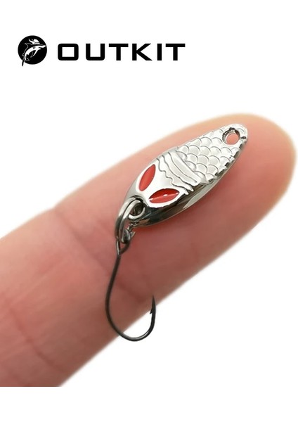 Gül Altın-1g Tarzı New Mini Fishing Lure 1G2G3.5G Spoon Metal Lureerbsit Minnow Small Fgle Hook Jig Stream Trout Baits Pesca Hot (Yurt Dışından) fiyatları