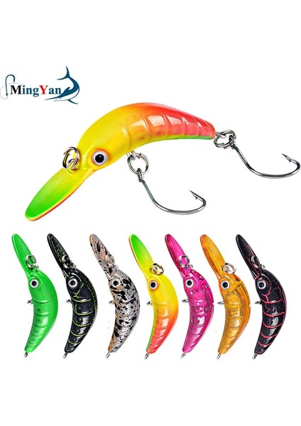 No.9 Tarzı Kral Minnow Balıkçılık Cazibesi 5cm 2.5g Mini Yapay Sert Yem Keskin Kanca Crankbait Wobblers Alabalık Pike Bas Mücadelesi (Yurt Dışından) fiyatları