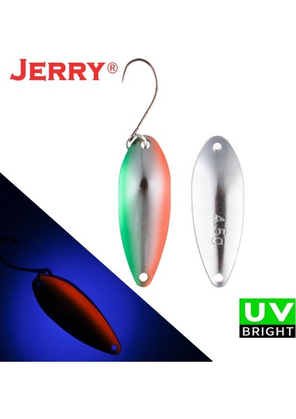 Fildişi Tarzı 3g Jerry Akrep 3g 4.5g Döküm Alanı ve Akarsu Alabalık Balıkçılık Kaşıkları Yemler Metal Tek Kanca Ultra Hafif Pesca Erbait Cezbeder (Yurt Dışından)