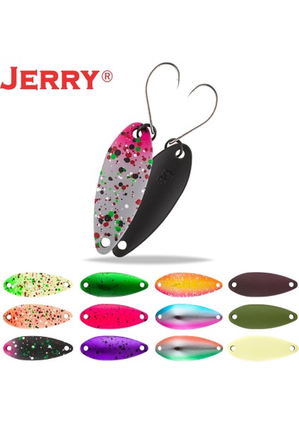 Fildişi Tarzı 3g Jerry Akrep 3g 4.5g Döküm Alanı ve Akarsu Alabalık Balıkçılık Kaşıkları Yemler Metal Tek Kanca Ultra Hafif Pesca Erbait Cezbeder (Yurt Dışından)