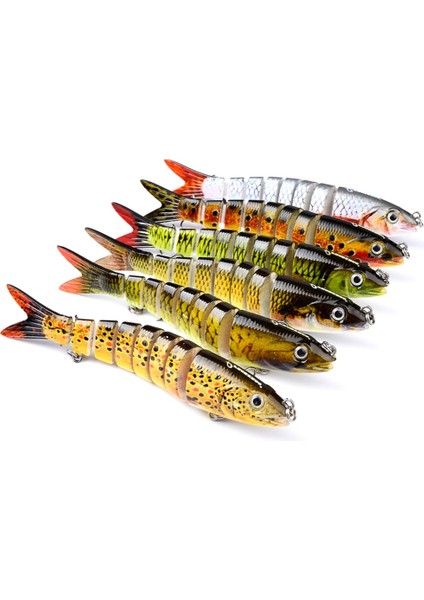 No.1 Tarzı .28CM 19G Wobblers Pike Fishing Lures Artificial Multi Jointed Sections Hard Bait Trolling Pike Carp Fishing Tools (Yurt Dışından) fiyatları