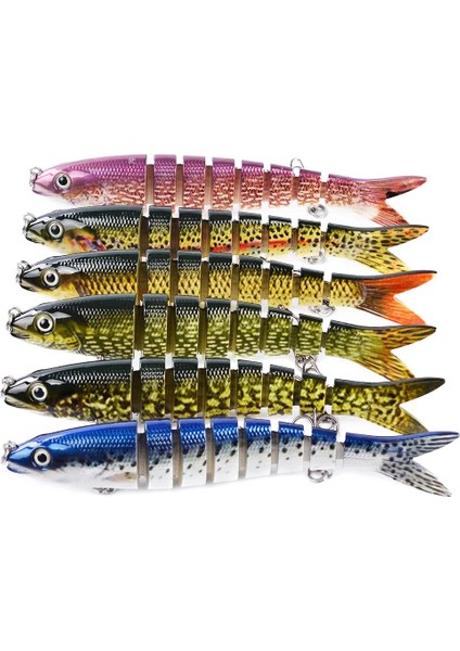 No.1 Tarzı .28CM 19G Wobblers Pike Fishing Lures Artificial Multi Jointed Sections Hard Bait Trolling Pike Carp Fishing Tools (Yurt Dışından) fırsatları