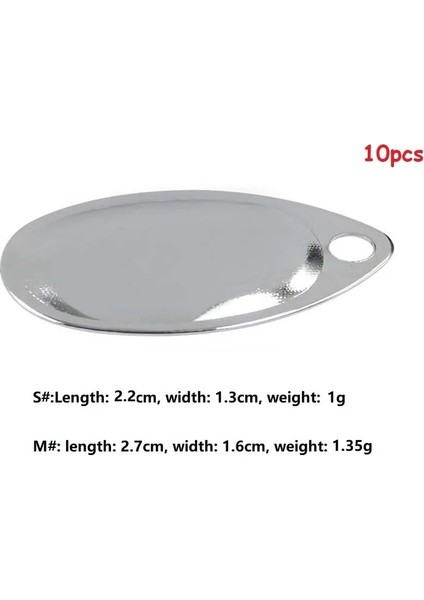 E Stili M Beden 5-Lot Water Drop Noise Piece Dıy Minnow Vıb Popper Bearded Man Fishing Lure Willow Blades Sequin Noise Spooer (Yurt Dışından)