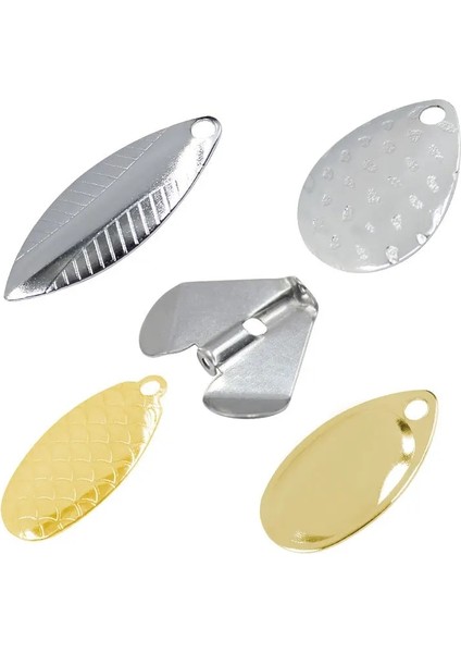 E Stili M Beden 5-Lot Water Drop Noise Piece Dıy Minnow Vıb Popper Bearded Man Fishing Lure Willow Blades Sequin Noise Spooer (Yurt Dışından) fiyatları