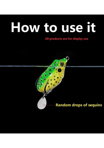 E Stili M Beden 5-Lot Water Drop Noise Piece Dıy Minnow Vıb Popper Bearded Man Fishing Lure Willow Blades Sequin Noise Spooer (Yurt Dışından) fırsatları