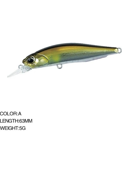 Bir Stil Uspending Minnow Balıkçılık Cazibesi G Wobblers Yapay Japon Profesyonel Sert Yem Kış Derin Deniz Olta Takımı (Yurt Dışından)