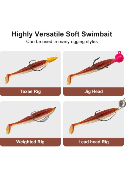 CA188 Stili 155MM 3 Adet Kesfıshıng Kolay Parlatıcı Balıkçılık Yemleri Yumuşak Jig Cazibesi Yumuşak Cazibesi Büyük Wobbler Isca Yapay Alabalık Pike Bass (Yurt Dışından) fiyatları