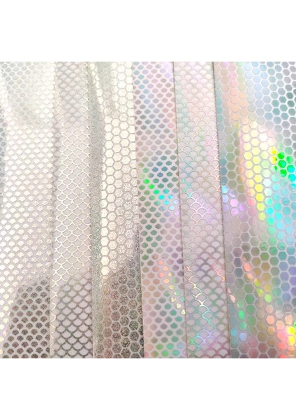 6 Adet Tarzı *10CM Holographic Fale Lure Sticker Film Fly Tying Rainbow Flash Film Jig Squid Jig Lure Dıy Material Lure Accessor (Yurt Dışından)