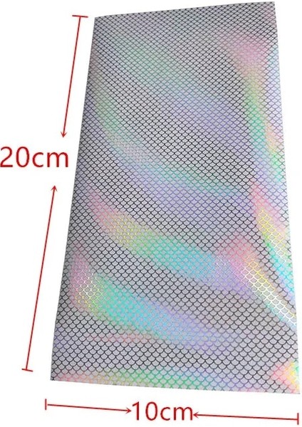 6 Adet Tarzı *10CM Holographic Fale Lure Sticker Film Fly Tying Rainbow Flash Film Jig Squid Jig Lure Dıy Material Lure Accessor (Yurt Dışından)