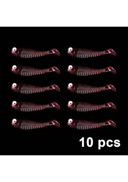 E Stili 50MM 1.3g Qxo Lot cm Yumuşak Lures Silikon Yem Deniz Balıkçılığı 1.3g Swimbait Silikon Balık Yüzeyi Yapay Cazibesi Erbait (Yurt Dışından)