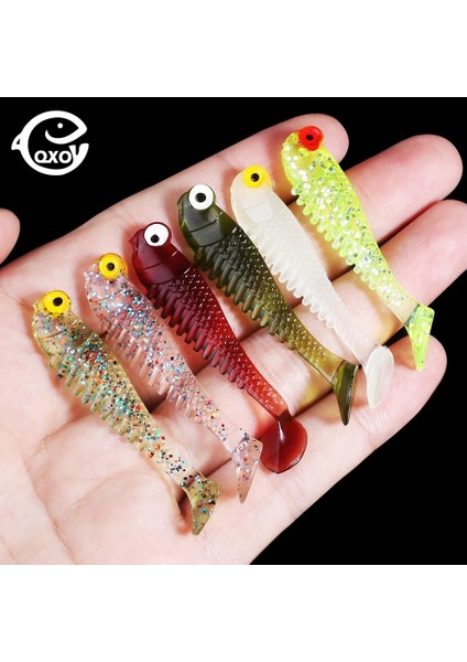 E Stili 50MM 1.3g Qxo Lot cm Yumuşak Lures Silikon Yem Deniz Balıkçılığı 1.3g Swimbait Silikon Balık Yüzeyi Yapay Cazibesi Erbait (Yurt Dışından)