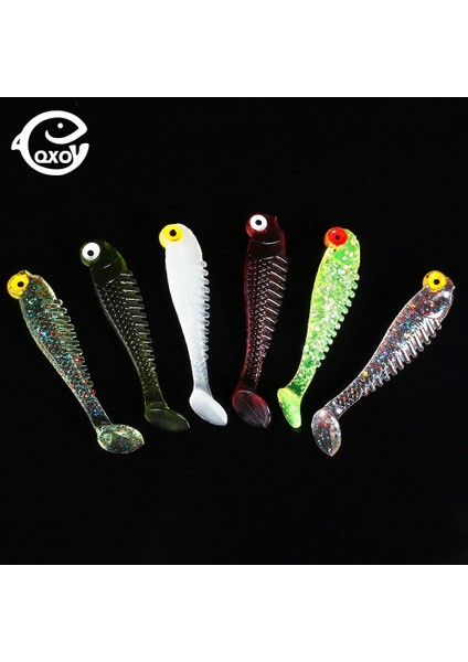 E Stili 50MM 1.3g Qxo Lot cm Yumuşak Lures Silikon Yem Deniz Balıkçılığı 1.3g Swimbait Silikon Balık Yüzeyi Yapay Cazibesi Erbait (Yurt Dışından)