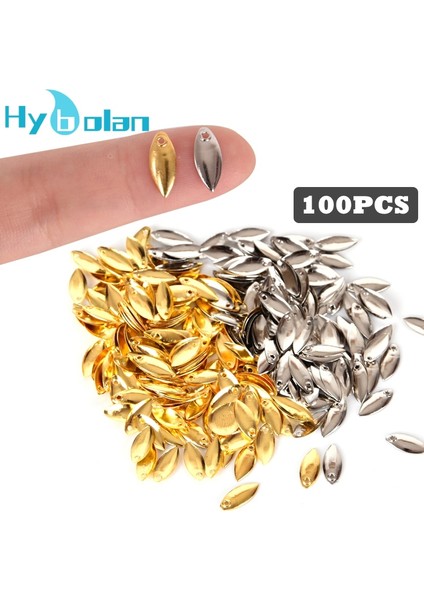 No.11 Stili Fly Fishing Lure Sequin Noise Silver Gold Metal Copper Spooer Lure Tackle Willow Blades Smooth Dıy Not Hurt Line (Yurt Dışından) fırsatları