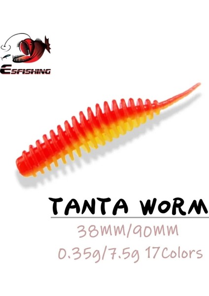 PA01 Stili 38MM 12 Adet Esfıshıng Yeni Balıkçılık Solucan Cazibesi Tanta G 7.5g Leurre Peche Kalamar Cazibesi Olta Takımı Yem (Yurt Dışından) fiyatları