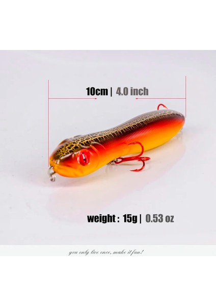 B Tarzı 10CM 15G Artificial Bait Fishing Lure Top Water Lizard Imitate Pencil Wobblers Popper 7color Jerkbait Fake Leurre Fishing Lure (Yurt Dışından) modelleri