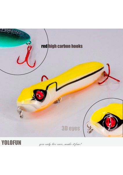 B Tarzı 10CM 15G Artificial Bait Fishing Lure Top Water Lizard Imitate Pencil Wobblers Popper 7color Jerkbait Fake Leurre Fishing Lure (Yurt Dışından) fırsatları