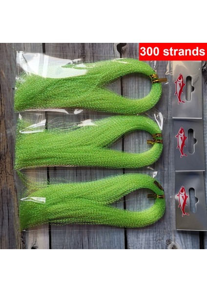 7 Yeşil Renk Stili 3 Parça Bundlelot Trands Fly Fishing Lure Tinsel Twisted Strand String Line Tying Flash Crystal G Diy Material (Yurt Dışından)