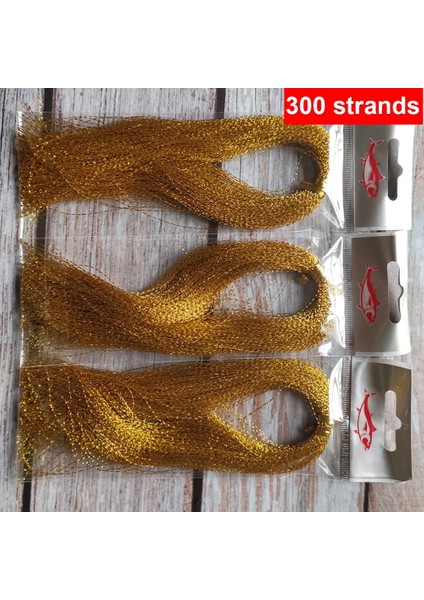 15 Altın Rengi Stili 3 Parça Bundlelot Trands Fly Fishing Lure Tinsel Twisted Strand String Line Tying Flash Crystal G Diy Material (Yurt Dışından)