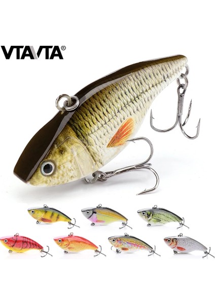 75MM 20G Renkli G Stili Vtavta 7cm 18G Rattlin Vib Balıkçılık Cazibesi Batan Wobblers Pike Balıkçılık Için Crankbaits Cazibesi Krank Yemler Yapay Vıb Lures Metal (Yurt Dışından)