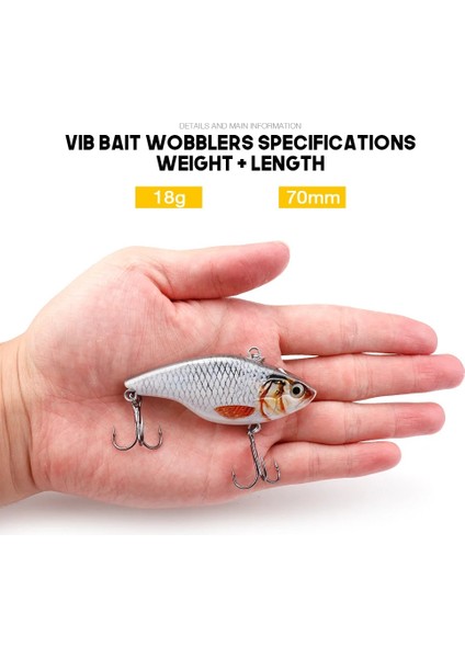 75MM 20G Renkli G Stili Vtavta 7cm 18G Rattlin Vib Balıkçılık Cazibesi Batan Wobblers Pike Balıkçılık Için Crankbaits Cazibesi Krank Yemler Yapay Vıb Lures Metal (Yurt Dışından)