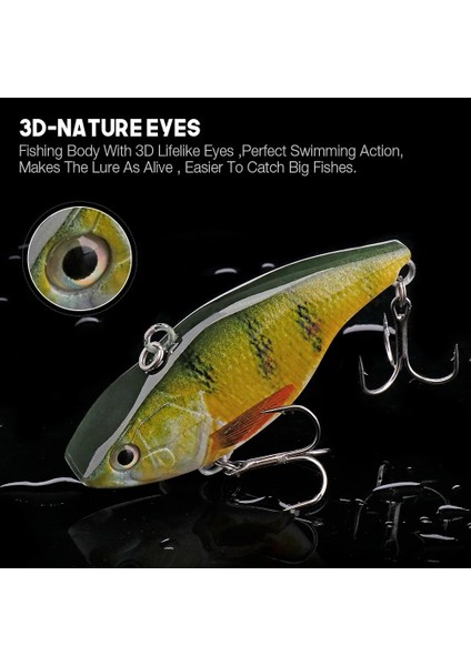 75MM 20G Renkli G Stili Vtavta 7cm 18G Rattlin Vib Balıkçılık Cazibesi Batan Wobblers Pike Balıkçılık Için Crankbaits Cazibesi Krank Yemler Yapay Vıb Lures Metal (Yurt Dışından)
