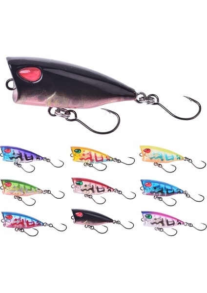 F Stili 1 Adet Mini Popper Balıkçılık Lures Topwater Trolling Wobblers 4cm.5g Yapay Sert Yem Crankbait Peche Bas Sazan Olta Takımı (Yurt Dışından) modelleri